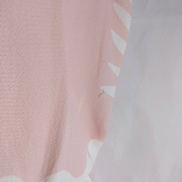 Lulus Pink and White Shorts Romper Women's Size XS NWOT - Picture 3 of 7